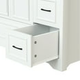 thumbnail image 3 of 36" Single Sink Bathroom Cabinet - Modern White Vanity With 2 Closing Doors & 4 Drawers , Spacious Storage, Easy Assembly 36'' Modern, For Essentials Storage, 3 of 6