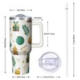 thumbnail image 2 of 40oz Christmas Tree Tumbler with Lid and Straw, Stainless Steel Cup with Handle Red Bowknot Travel Mug, Holiday Presents for Women Men, 2 of 4
