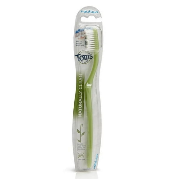 Toms Of Maine Adult Toothbrush Naturally Clean, Medium - 1 Ea