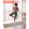 thumbnail image 2 of Beige Gray Ombre Yoga Towel for Hot Yoga Non Slip, Modern Gradient Abstract Art Yoga Mat Towel Absorbent Yoga Sweat Towels Microfiber Hot Yoga Blanket for Bikram Pilates 26"x74", 2 of 7