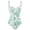 Green, variant on Utoimkio One Piece Bathing Suits for Women Full Coverage Women's One Piece Swimsuit Women's Conservative Slimming Retro Floral Printed Swimsuit with Steel Bracket Hard Bag
