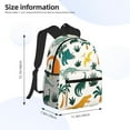 thumbnail image 3 of Goofa Dinosaurs and Tropical Leaves Print Casual Backpack for Women Men,Waterproof High School Bookbag,Lightweight Travel Daypack,Classic College Backpack,Laptob Backpack, 3 of 6