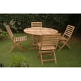 thumbnail image 3 of Folding Dining Set 5 Piece - Outdoor Patio Table & Chairs - Space Saving Design, 3 of 9