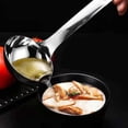thumbnail image 5 of Binwennn Small Teal Table 2PCS Stainless Steel Oil Filter Spoon Household Soup Spoon Oil Filter Separator Spoon, 5 of 5