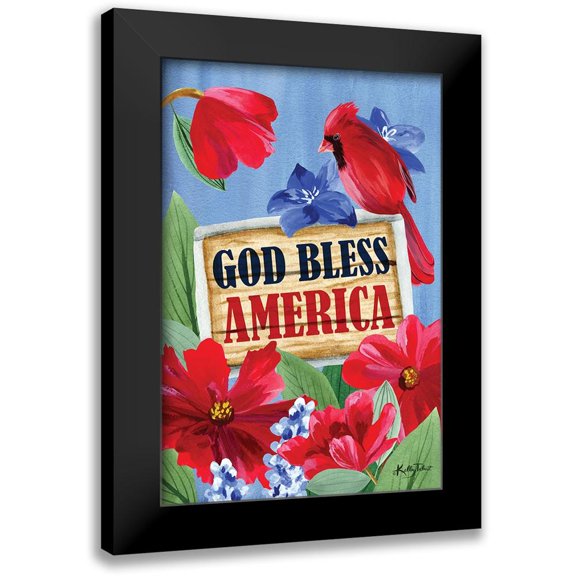 Talent, Kelley 11x14 Black Modern Framed Museum Art Print Titled - Bless America