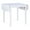 White, variant on Linon Ervin Wood Square Drop Leaf Table in Washed Gray