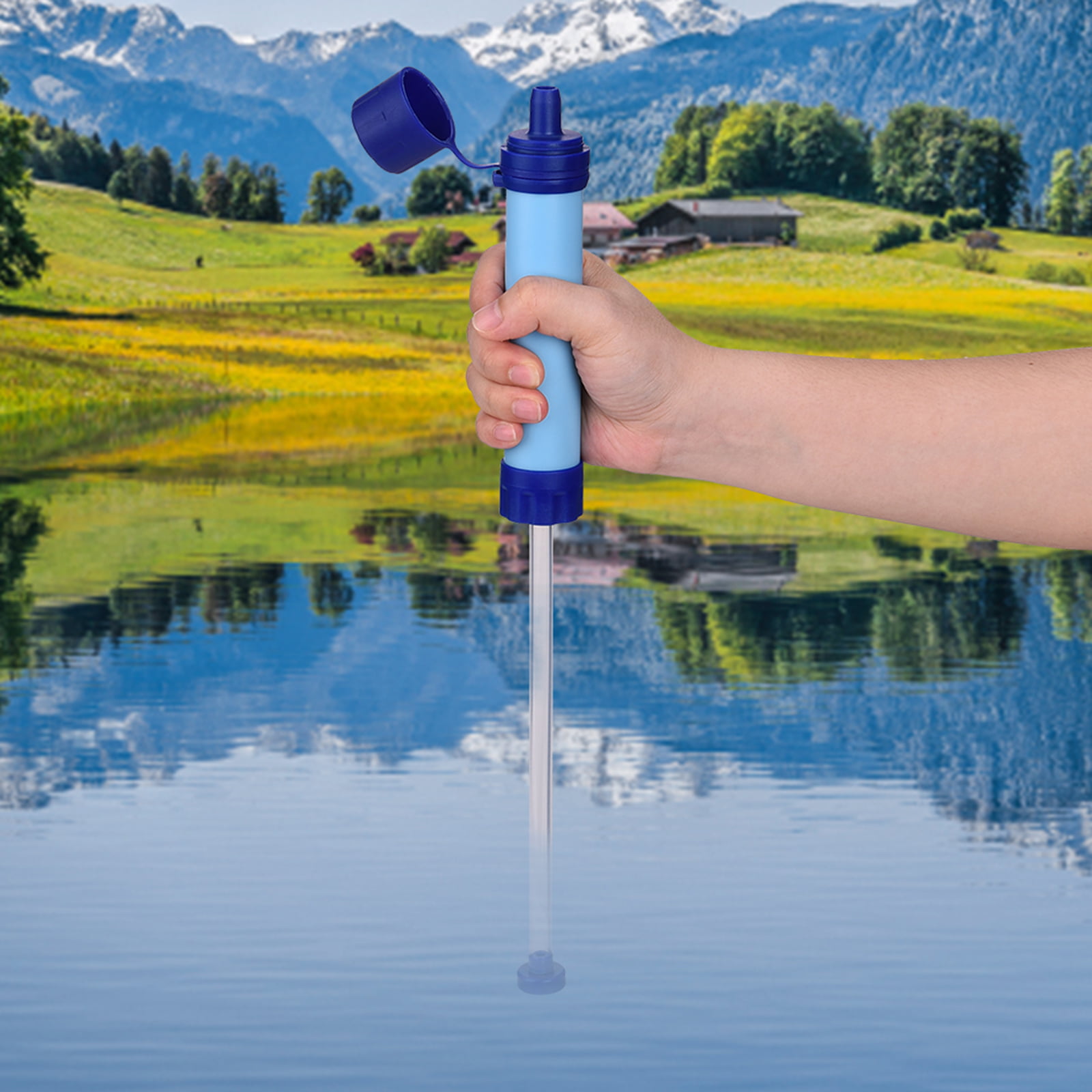  LIQUIDZING Water Filter Straw Hand Pump, Portable Mini Water  Purifier Personal Water Emergency Preparedness Filtration System Life  Survival Gear for Outdoors, Backpacking, Hiking, Camping, Travel : Sports &  Outdoors