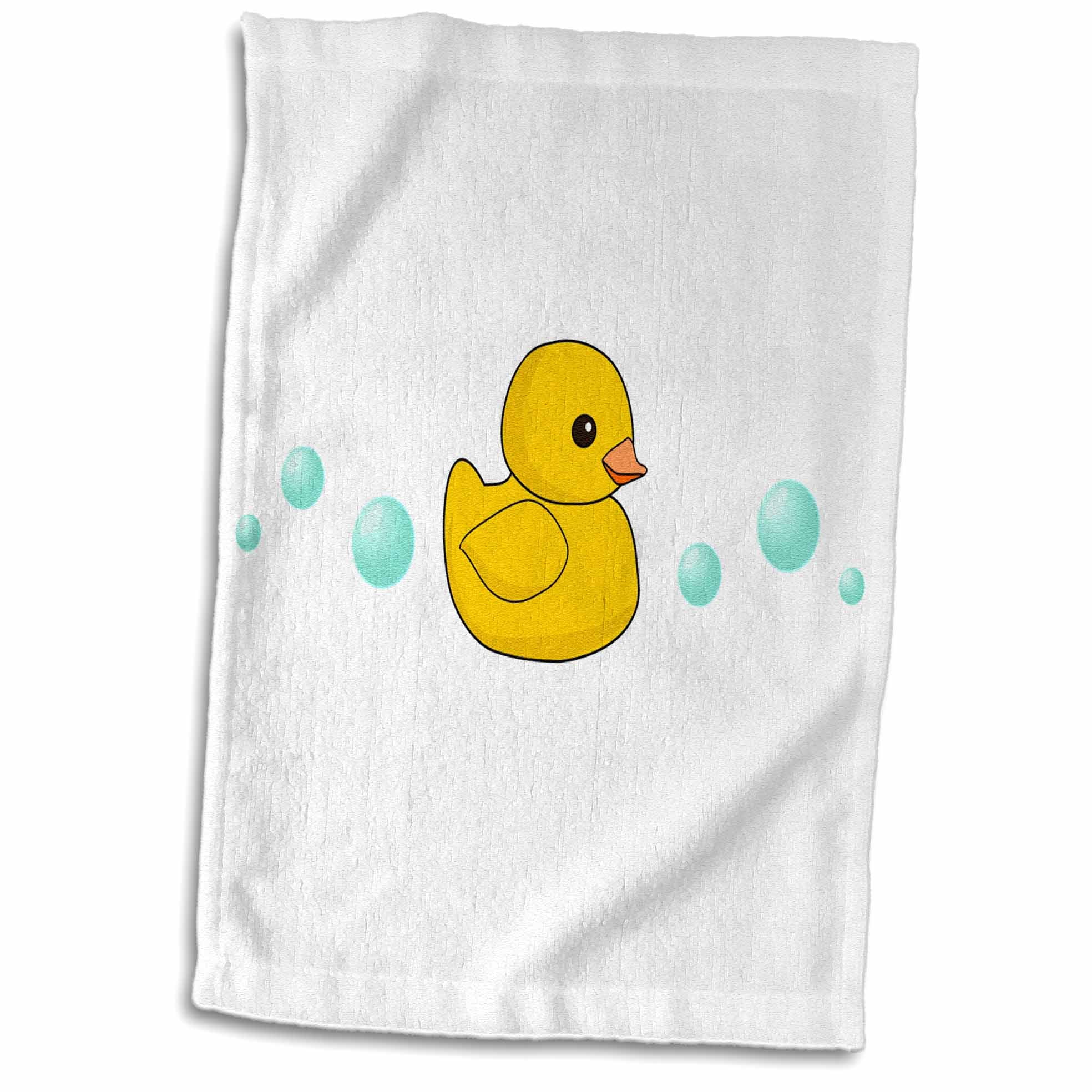 5-Inch 3dRose ph_112950_1 Cute Yellow Rubber Ducky Cartoon with Soap Bubbles-Kawaii Duckie on White-Adorable Sweet Duck-Tile Pen Holder