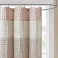 Home Essence Salem Faux Silk Shower Curtain, Blush, 72x72"