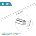 thumbnail image 2 of Uxcell 304 Stainless Steel Round Rods, 3.5mm x 250mm for DIY Craft Model Car 5 pack, 2 of 5