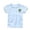 Blue, variant on Gyujnb Girls Ribbed Knit Short Sleeve Tee with Lettuce Trim and Apple Tree Embroidery Casual Summer Top,18-24 Months