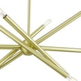 thumbnail image 6 of 46777-12 Livex Lighting Soho - 10 Light Linear Chandelier In Modern Style-24 Inches Tall and 12 Inches Wide-Satin Brass Finish    -Traditional, 6 of 10