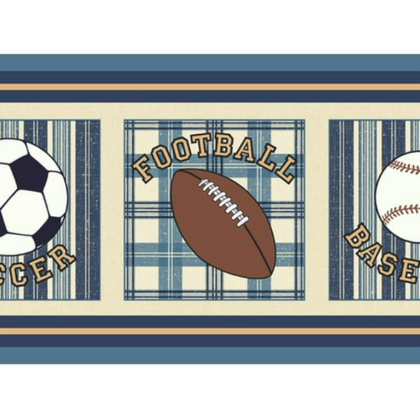 879297 Varsity Sports Balls Wallpaper Border FB075204b 879297 Varsity Sports Balls Wallpaper Border FB075204b