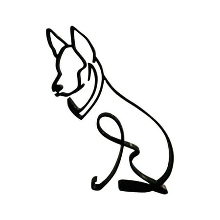 

Dog Minimalist Art Sculpture Personalized Gift Metal Decoration