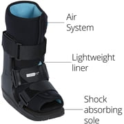 Ossur Formfit Walker Boot (Non-Air) - Medical Grade Immobilization for Strains, Sprains & Stable Fractures | Breathable Material (Low Top, X-Large)