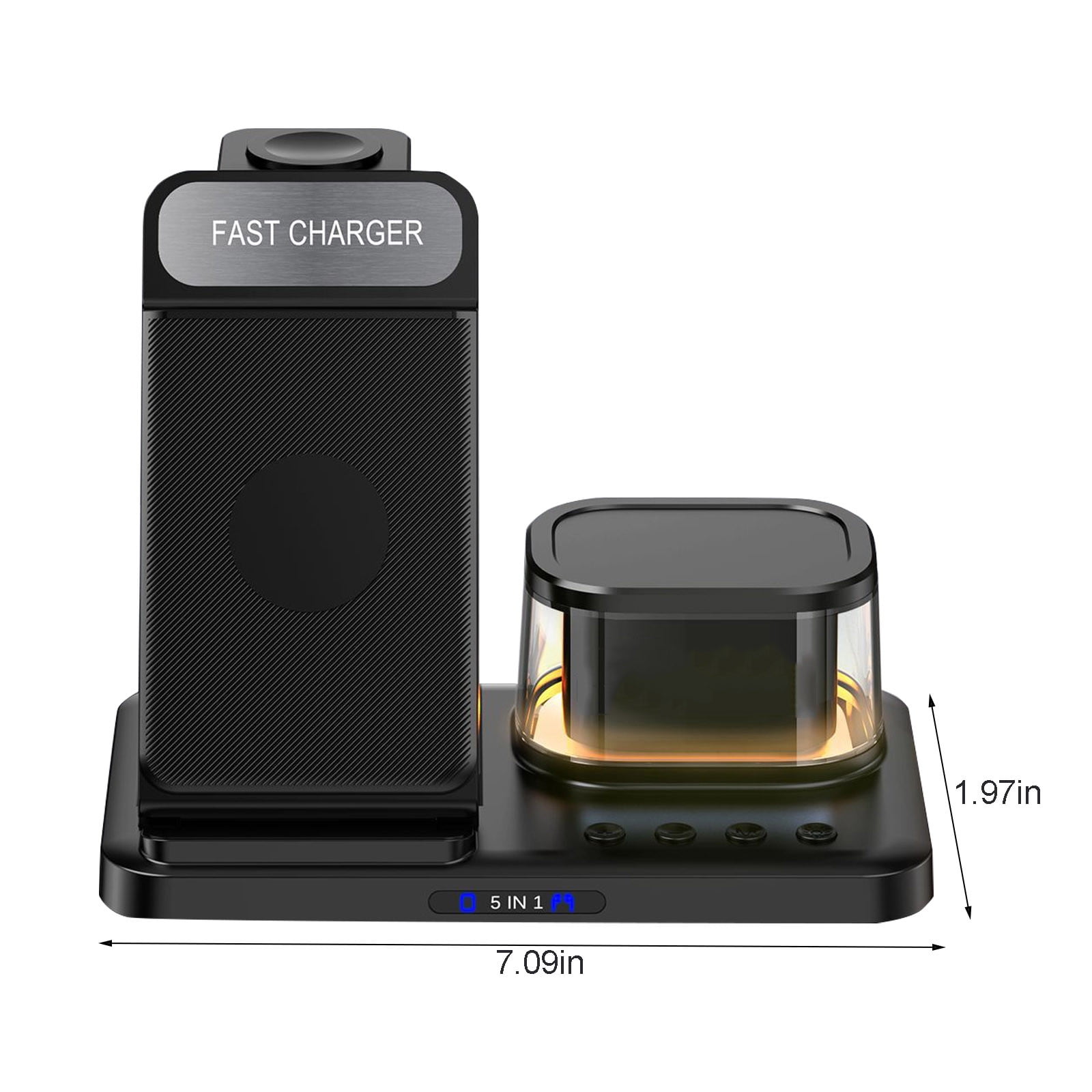 XGFHYJEH Charging Station, Wireless Charging Station, Charging Station for Multiple Devices, Wireless Charging, 15W Charge Station, Wireless Charge, for Android, Iphone, Apple, Samsung, Ipad