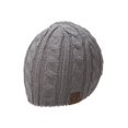 thumbnail image 1 of Thick Knitted Cuffless Beanie - Natural Grey, 1 of 1