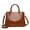 brown, variant on Genuine Cowhide Crocodile Women Handbag, Black Leather Tote Bag, Large Capacity Shoulder Crossbody