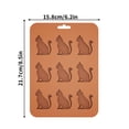 Flexible Tray Cats Shape Handmade Ice Cubes Molds Silicone Texture ...