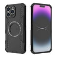 thumbnail image 2 of Designed for iPhone 16e Magnetic Phone Case,Compatible with Mag-Safe,Military-Grade Protection,Heavy Duty Shockproof Anti-fall Tough Rugged Dropproof Phone Case for iPhone 16e,Black, 2 of 10