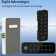thumbnail image 4 of Cerradura Electrónica Inteligente Tuya con Bluetooth y Huella Dactilar para Armarios de Madera, Control Remoto por Aplicación para Muebles, Cajones y Taquillas ES285 A, 4 of 5