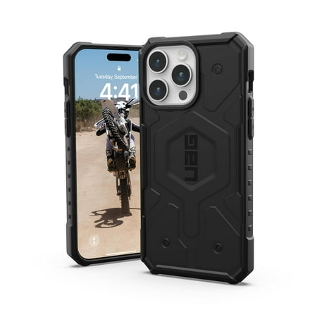 UAG Case Compatible with iPhone 15 Pro Max Case 6.7" Pathfinder Black Built-in Magnet Compatible with MagSafe Charging Rugged Military Grade Dropproof Protective Cover by URBAN ARMOR GEAR