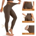 thumbnail image 4 of Rosvigor 2 Pack Womens Yoga Leggings High Waisted Workout Leggings with No Front Seam Tummy Control Stretch Athletic Pants, 4 of 7