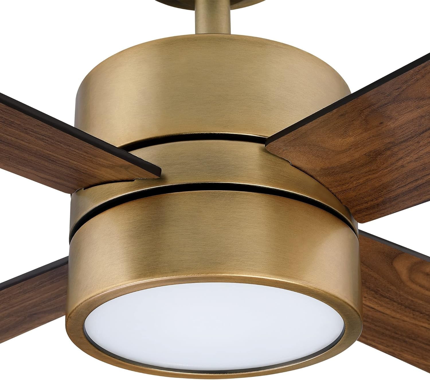 Parrot Uncle 52 Inch Brass Contemporary LED Ceiling Fan with Remote Control