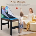 thumbnail image 6 of 48” All-in-One Multi Game Table Set, 16 Game Combo with Foosball, Pool, Table Tennis & More, Space-Saving Stackable Design for Family Game Room, 6 of 7