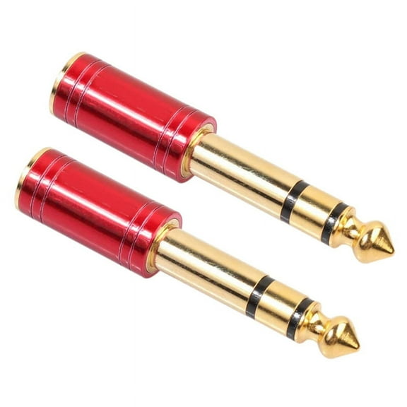 2pcs 6.5mm 6.35mm 1/4Inch Male to 3.5mm 1/8Inch Female Jack Stereo Headphone AUX Cable Audio Adapter Plug