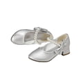 thumbnail image 4 of XinghaiYIDE Girls Elegant Low-Heel Dress Shoes, Bowknot 2026 Pumps for Toddler/Little Kid/Big Kids, Formal Party/Wedding/Performance Princess Heels, Non- Comfortable Footwear for Ages 5-12 Silver, 4 of 6