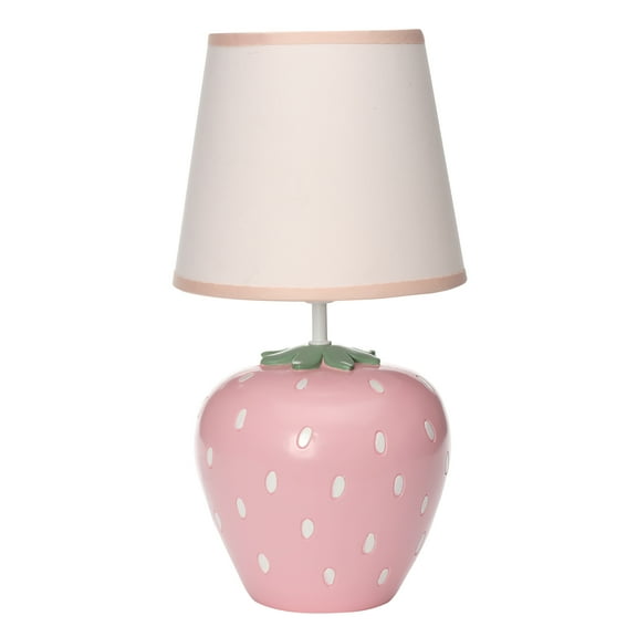 Bedtime Originals Flower Power Hand-Painted Custom Strawberry Lamp with Shade