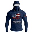 thumbnail image 5 of Zimjoy UPF 50+ Long Sleeve Mens Sun Protection Shirts Fishing Hoodies for Men with Face Mask UV Rash Guard Shirts Navy L, 5 of 5