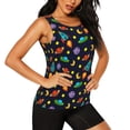 thumbnail image 2 of Lsque Space D Printed Workout Tank Tops for Women, Athletic Sports Tank Tops, Compression Sleeveless Dry Fit Shirts,Sleeveless Yoga Shirt-Medium, 2 of 9