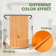 thumbnail image 6 of Barossa Design Lightweight Waterproof Shower Curtain PEVA Liner with 3 Magnets -Clear Orange, 72" x 72", 6 of 7