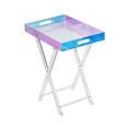 thumbnail image 1 of Lipstore Table Pliante en Acrylique Plateau de Souper Meuble Table à Manger Robuste Table de Camping Multicolore, 1 of 8