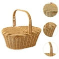 thumbnail image 6 of Baoblaze Picnic Basket Organizer Basket Decor Storage Bin Multipurpose Storage Basket L Oval, 6 of 8
