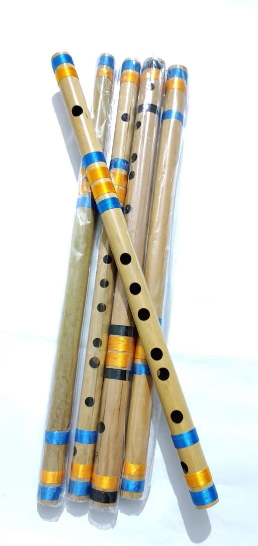 Naad C Scale Natural Middle Bamboo Flute (50 Cm, Multicolour) 2023 - Natural