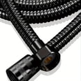 thumbnail image 5 of 1pc Black Stainless Steel Shower Hose, Universal G 1/2" Connection, Explosion-proof Rain Shower Pipe, Bathroom Accessory, 5 of 5