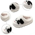 thumbnail image 5 of UngA Toddler Kids Slippers Cute Animal Cartoon Shoes Girls Boys Warm Fleece Winter Household Slippers White,3.5(Toddler/Little Kid/Big Kid), 5 of 7