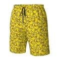 thumbnail image 4 of Logiee Ducky Cartoon Animal Yellow Print Mens Swim Trunks Quick Dry Board Shorts,Breathable Hawaii Beach Shorts Swimwear Bathing Suits-Small, 4 of 6