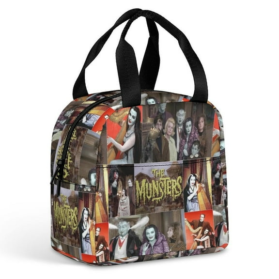 The-Munsters Insulated Lunch Bag Reusable Lunch Box Meal Portable Container Tote For Work Travel Picnic Students
