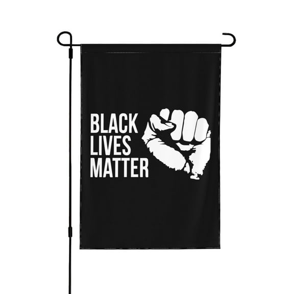 Black Lives Matter Logo Garden Flag 12.5x18 Inch Double Sided Decorations Outdoor Yard Flags For Outside Lawn Porch Garden Decor