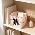thumbnail image 5 of 1 Pcs Square Desktop Cosmetic Storage Basket, Multi-Functional Small Organizer Container, 6x6x6in Neat Storage Bin for Vanity Bedroom Countertop Sundry Classification, 5 of 7
