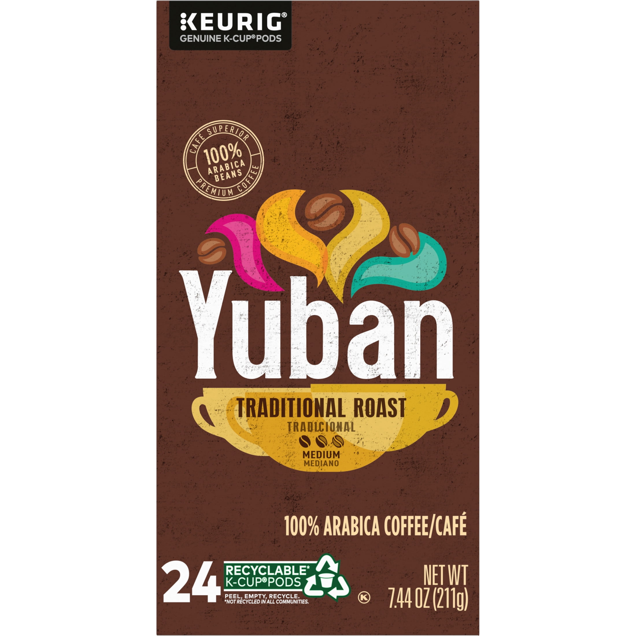Yuban Traditional Roast Medium Roast K-Cup® Coffee Pods, 24 Count Box