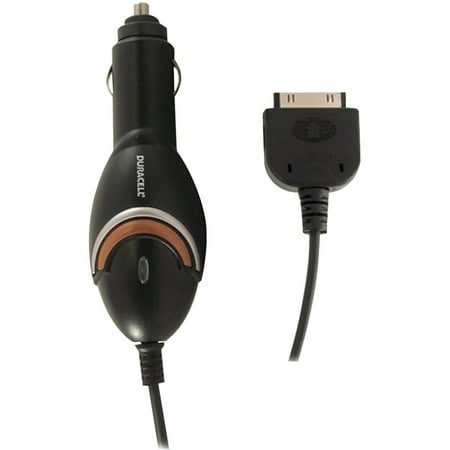 Duracell Dcss5352 Apple iPad/iPhone/iPod 30-Pin Car Charger, Black
