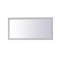 Elegant Decor Aqua rectangle vanity mirror 72 inch in Grey