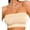 Khaki, variant on Wireless Bandeau Bras for Women Strapless Push Up Tube Top Bralette Soft Non Slip Seamless Bra Underwear 34BC, Black
