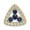 Yellow, variant on 14k Yellow Gold Lab Grown Diamond SI1/SI2, G H, & Cr Sapphire Triangle Pendant for Women (L-13.36mm, W-14.01mm)