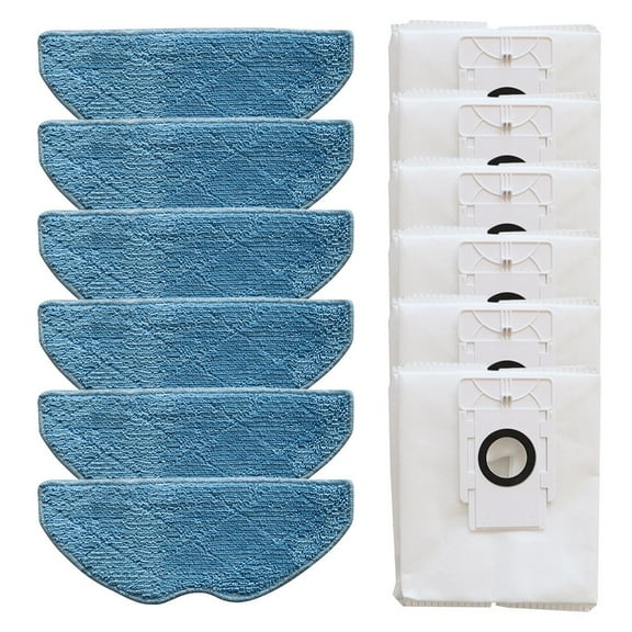 For Tapo RVA300 RV10 Plus Replacement Dust Bags Mop Pads Parts Accessories White